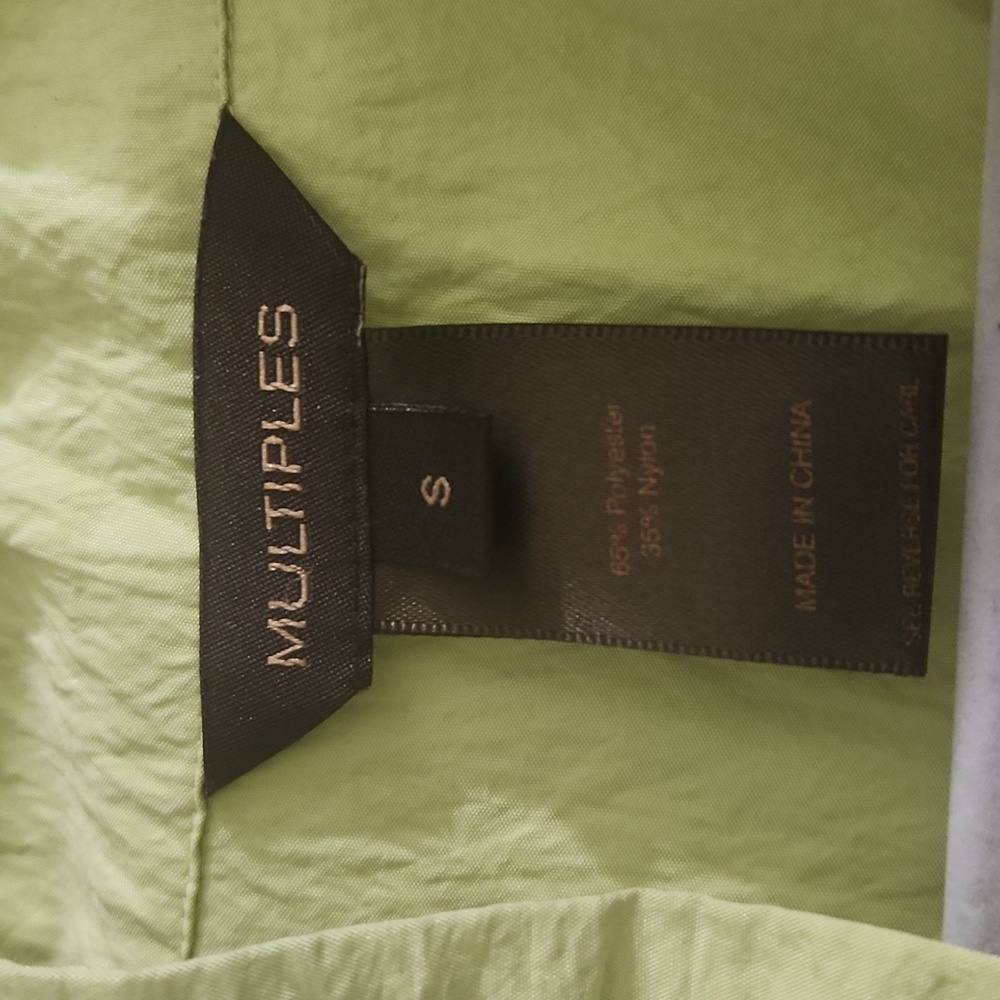 Vintage Multiples Lime Color Trench Coat / Jacket… - image 8